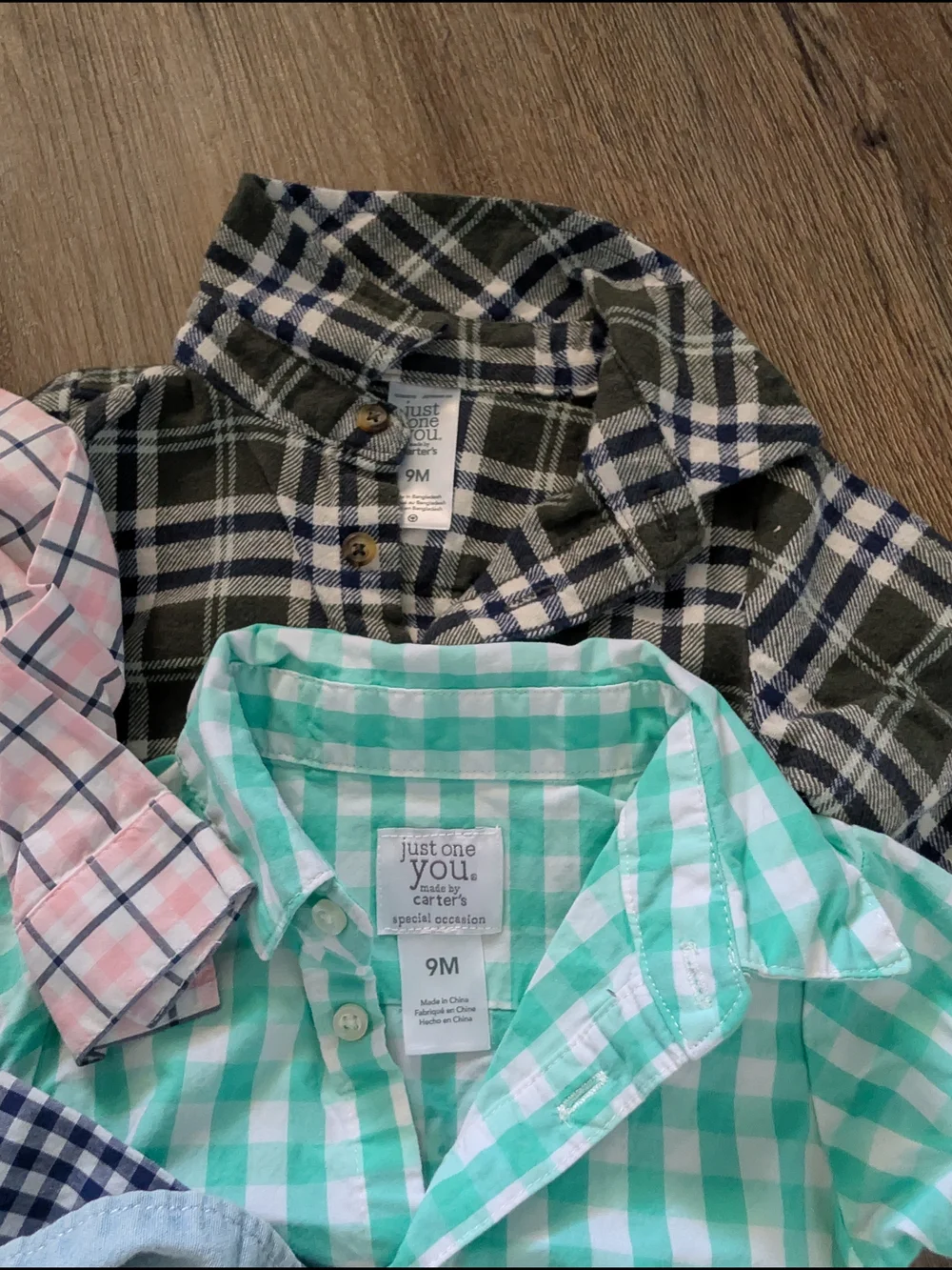 Lot Of Children's Button-Front Shirts